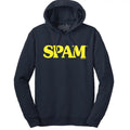 SPAM Logo Hooded Sweatshirt - Navy Blue T-Shirts, Hoodie | RetroVerseTees.com