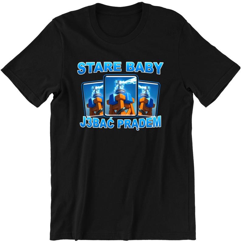 STARE BABY Tesla Clash Royale Shirt Featuring Bold and Funny Gaming Meme Design Hoodie, Sweatshirt | RetroVerseTees.com