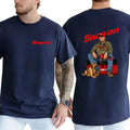 STIHL T-Shirt - Bold Snap-on Logo & Workwear Style with Mechanic Gunpla brand Dog Design