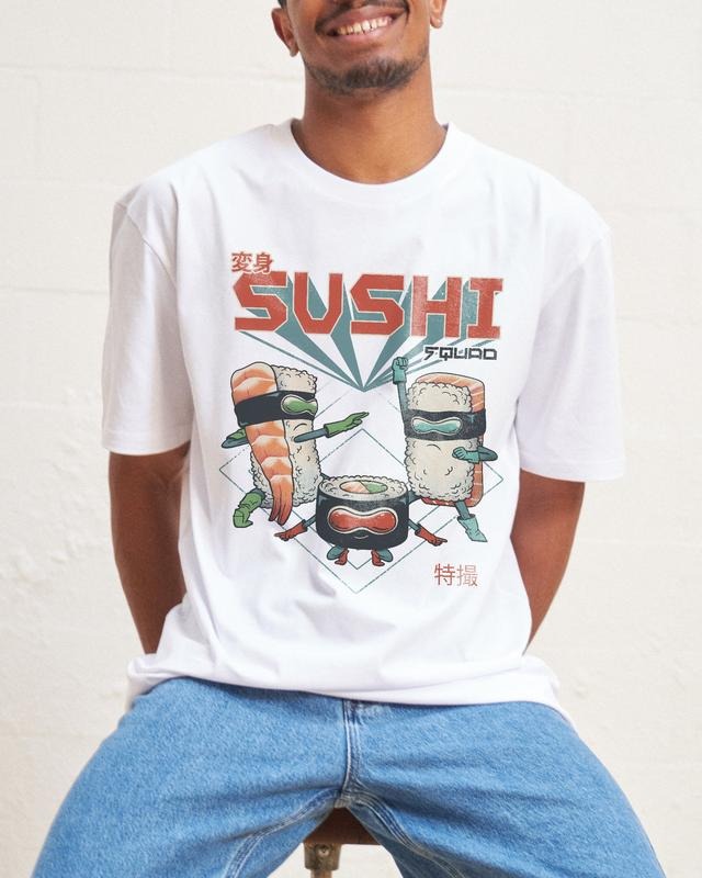 SUSHI SQUAD T-SHIRT, Men Summer Fashion Cotton, Cotton Menswear, S to 3XL Soft Top Hoodie, Sweatshirt | RetroVerseTees.com