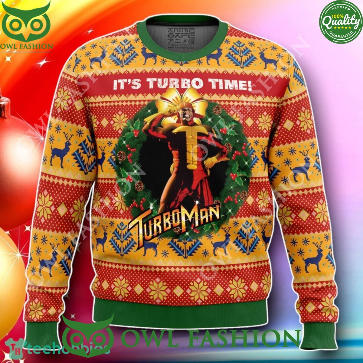 Its Turbo Time 2024 Ugly Christmas Sweater