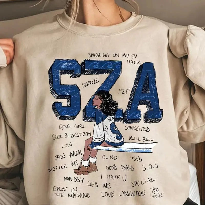 SZA Vintage Good Days Gone Girl Sweater, SZA fan Shirt, Unisex Tee Hoodie, Sweatshirt | RetroVerseTees.com