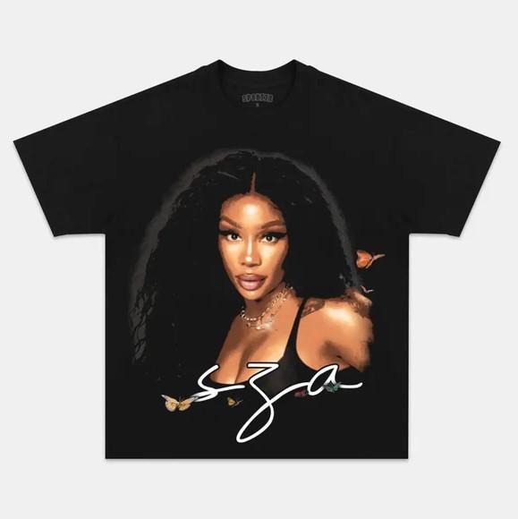 SZAA  Graphic Rap TEE Hoodie, Sweatshirt | RetroVerseTees.com