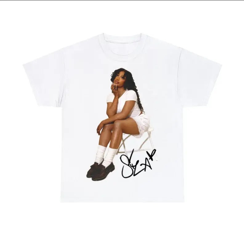 SZAA Iconic Hip Hop Graphic Tee Cotton Fabric Hoodie, Sweatshirt | RetroVerseTees.com