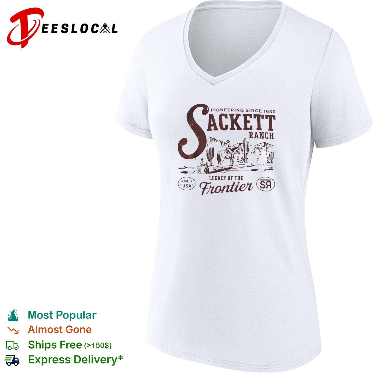 Sackett Ranch Pioneering Since 1630 Legacy of the Frontier shirt