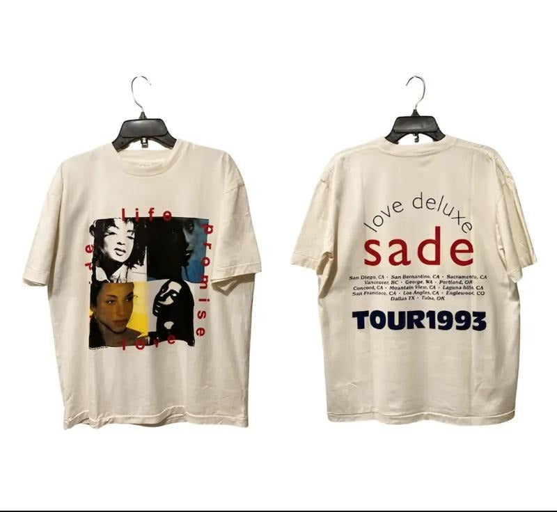 Sade Love Tour 1993 Shirt, Vtg 90s Sade Album Concert shirt Hoodie, Sweatshirt | RetroVerseTees.com