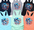 Sailfish American Flag Tank Top Cotton Womenswear T-Shirts, Hoodie, Sweatshirt | RetroVerseTees.com