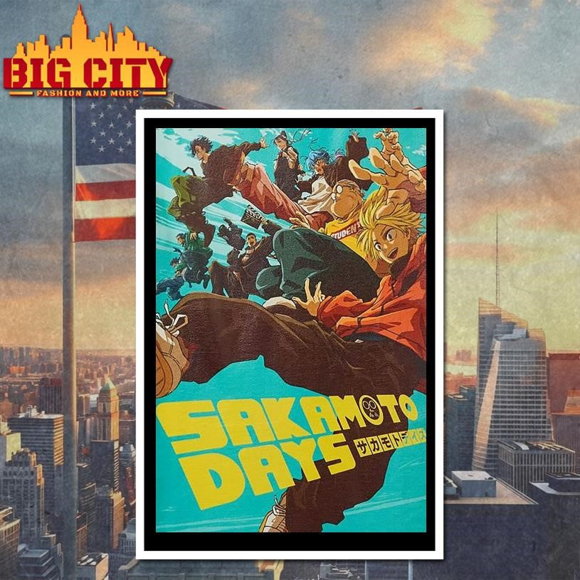 Sakamoto Days Group Poster 2025 Shirt