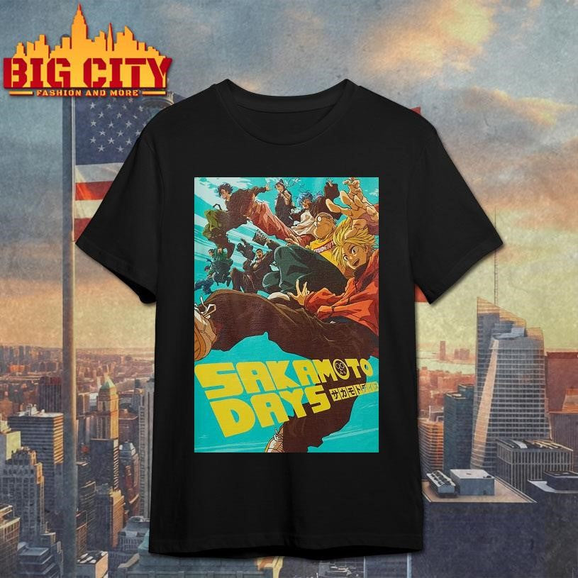 Sakamoto Days Group Poster 2025 Shirt
