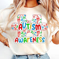 [Sale To 45% Off] Autism Awareness Coquette T-Shirt, Autism Awareness Shirt, Puzzle Autism Ribbon, Gift For Mom, Mother's...