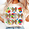 [Sale To 45% Off] Autism Coquette Teacher Pencil T-Shirt, Autism Bow, Special Education, Autism Awareness, Neurodiversity...