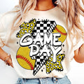 [Sale To 45% Off] Game Day Softball T-Shirt, Retro Softball Coquette T-Shirt, Mama Softball Bow T-Shirt, Gift For Mom,...