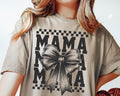 [Sale To 45% Off] Retro Mama TShirt T-Shirt, Checkered Coquette Bow TShirt, Mom T-Shirt, Gift For Mom, Gift Ideas Hoodie,...