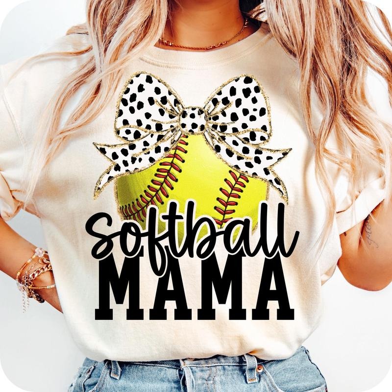 [Sale To 45% Off] Retro Softball Mama Coquette Shirt, Softball Mama T-Shirt, Softball Coquette Shirt, Game Day Softball...