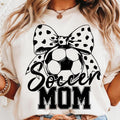 [Sale To 45% Off] Soccer Mom  T-Shirt, Polka Dot Bow, Soccer Ball  T-Shirt, Sports Mom  T-Shirt, Cricut Cut File Soccer...