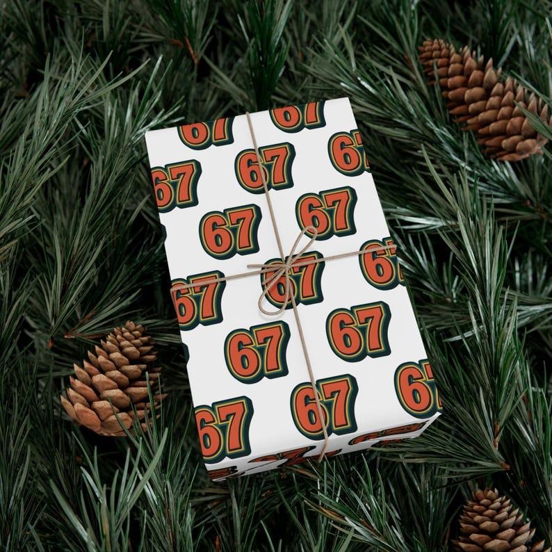 [ Sale Up To 45%]67 Meme Wrapping Paper Funny Gift Wrap for Birthdays, Holidays & Parties, friendly thick quality gift...