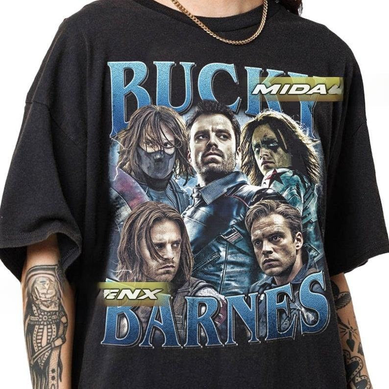 [Sale Up To 45%]Bucky Barnes Sebastian Stan Vintage T-Shirt, Gift For Women and Man Unisex T-Shirt Hoodie, Sweatshirt