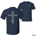 Sale Up To 50% Christian T-shirt Cross Design With Bible Verses For Strength And Faith Inspirational Tee For Believers...