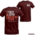 [Sale Up To 60%] Best Effin' Bonus Dad Ever T-shirt 2-sided Gun Rights American Flag Tee Unisex Full-color Man Top...