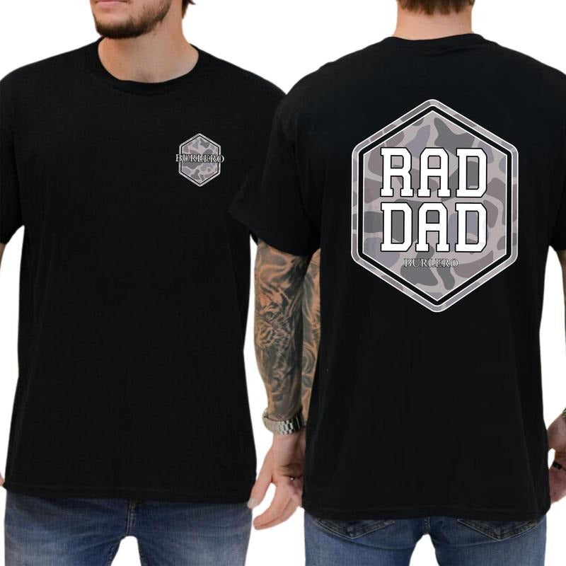 [Sale Up To 60%] Classic Camo Rad Dad Shirt 2-sided Hunting Shirt For Dad Camouflage Tops Hunting Daddy Gifts Father's...
