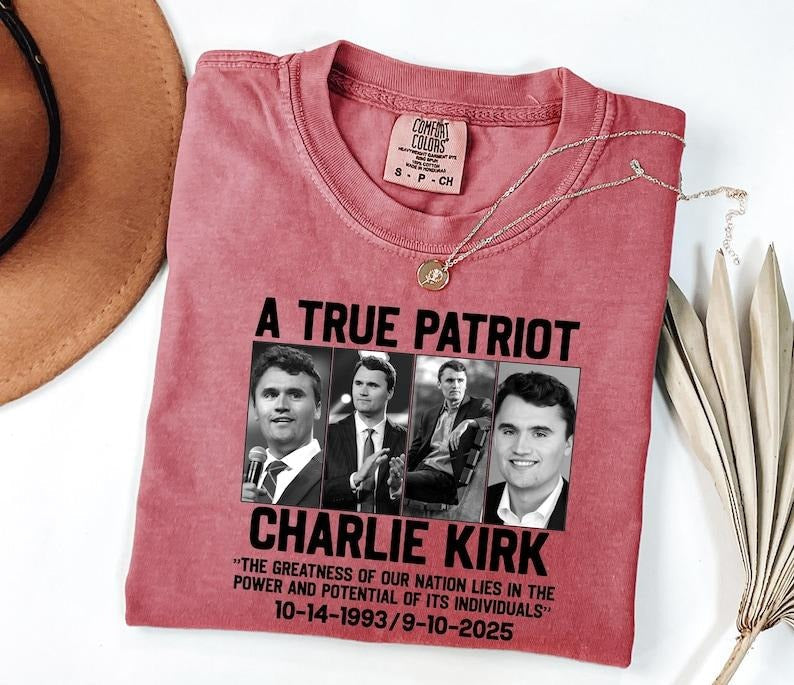 [Sale up to 30%] Comfort Colors Make America Great Again R.I.P Charlie Kirk Shirt, Justice for Charlie Kirk Shirt,...