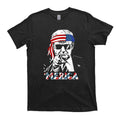 [Sale up to 30%] MERICA TRUMP Happy 4th Of July Trump American Flag T-Shirt Hoodie, Sweatshirt | RetroVerseTees.com
