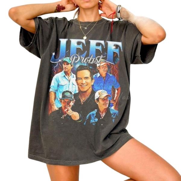 [Sale up to 30%] Vintage Jeff Probst T-Shirt: 90s Retro Survivor Hoodie, Sweatshirt | RetroVerseTees.com