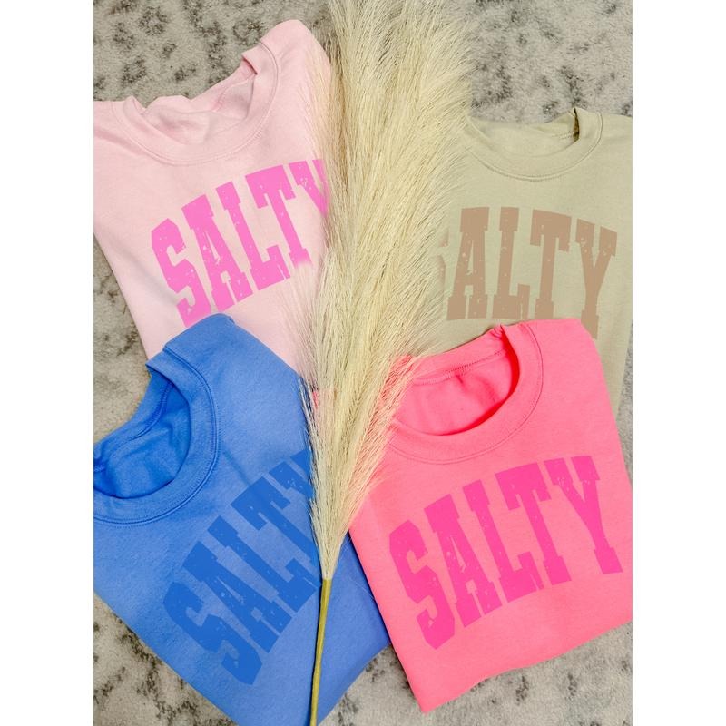 Salty Graphic Pullover T-Shirts, Hoodie, Sweatshirt | RetroVerseTees.com
