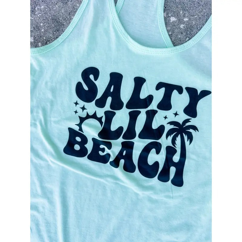 Salty Lil Beach Graphic Tank T-Shirts, Hoodie, Sweatshirt | RetroVerseTees.com
