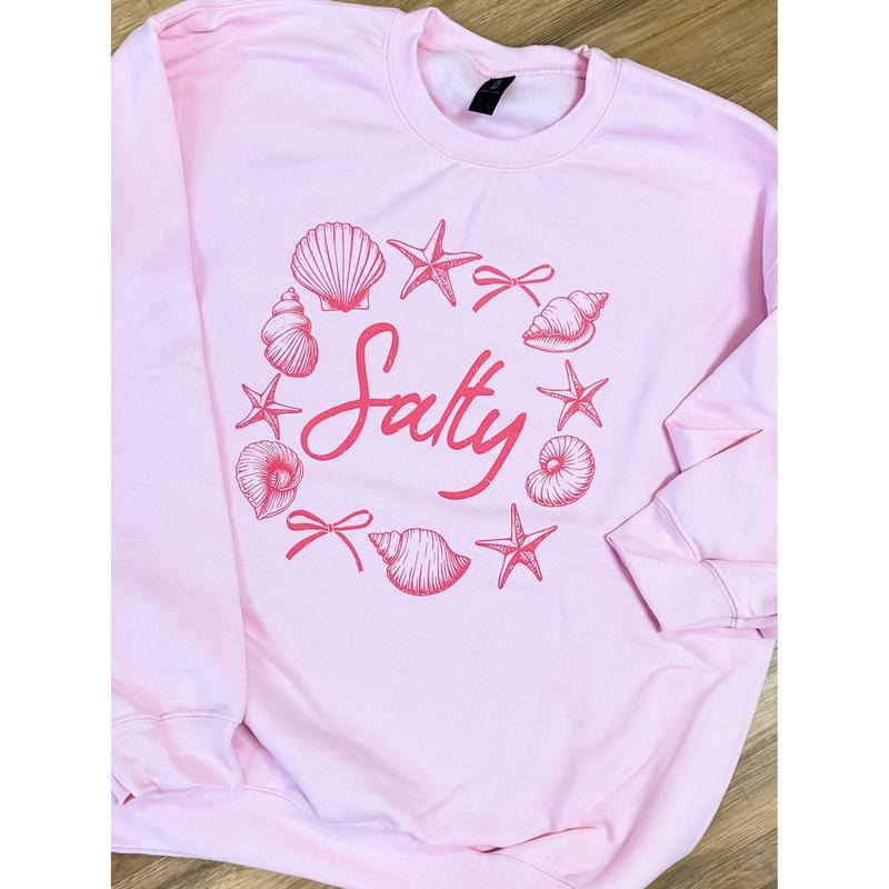 Salty Shells Graphic Top T-Shirts, Hoodie, Sweatshirt | RetroVerseTees.com