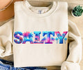 Salty Shirt, Funny Sublimation Design T Shirt, Beach T Shirt, Tropical Shirt, Summer Hoodie, T-Shirt Design Sweatshirt