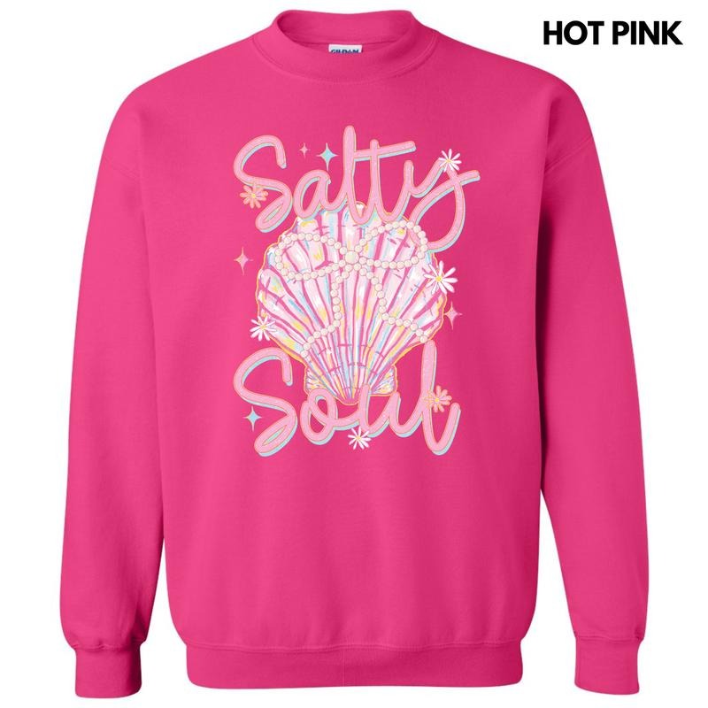 Salty Soul Seashell Sweatshirt 'NLB' T-Shirts, Hoodie | RetroVerseTees.com