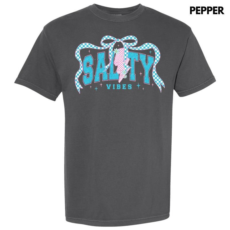 Salty Vibes Coquette Comfort Colors T-Shirt Hoodie, Sweatshirt | RetroVerseTees.com