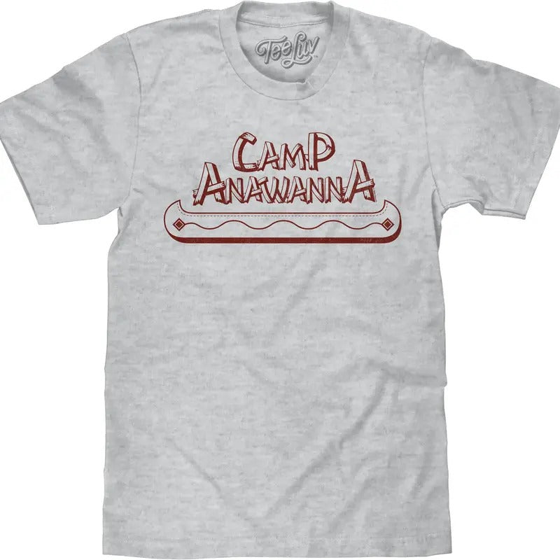 Salute Your Shorts Camp Anawanna Canoe T-Shirt - Athletic Gray Heather Hoodie, Sweatshirt | RetroVerseTees.com