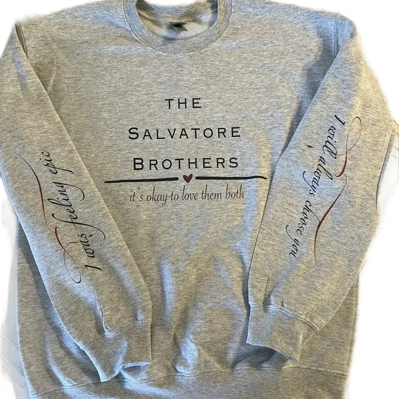 Salvatore Brothers sweatshirt Menswear Comfy Hoodie Layer T-Shirts | RetroVerseTees.com
