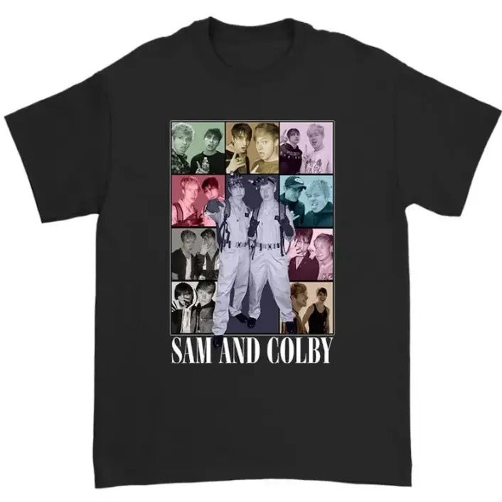 Sam And Colby Eras Tour  t-shirt, unisex t shirt Menswear Top Medium Sport Hoodie, Sweatshirt | RetroVerseTees.com