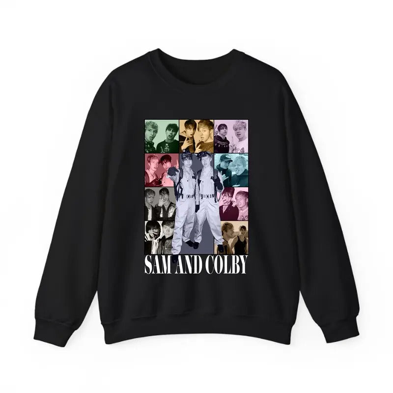 Sam And Colby Eras Tour Sweatshirt Menswear Sam And Colby Shirt Hoodie | RetroVerseTees.com