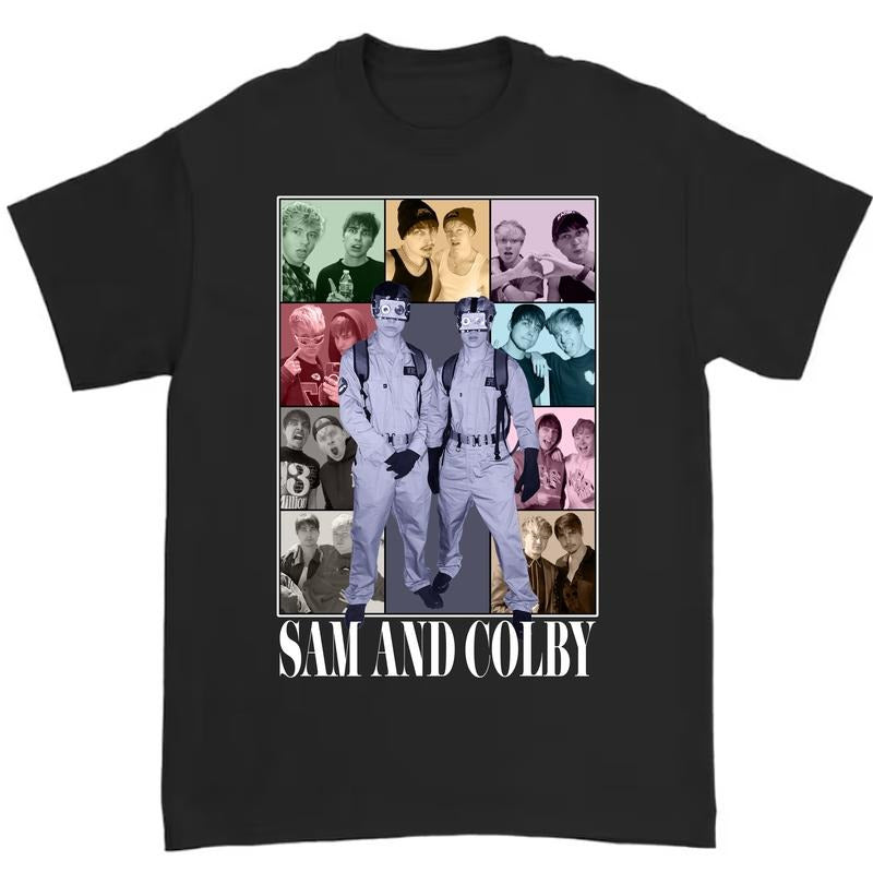 Sam and Colby The Eras Tour T-Shirt Perfect for Men and Women Supporters Hoodie, Sweatshirt | RetroVerseTees.com