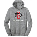 San Diego State University Hooded Sweatshirt - Gray T-Shirts, Hoodie | RetroVerseTees.com