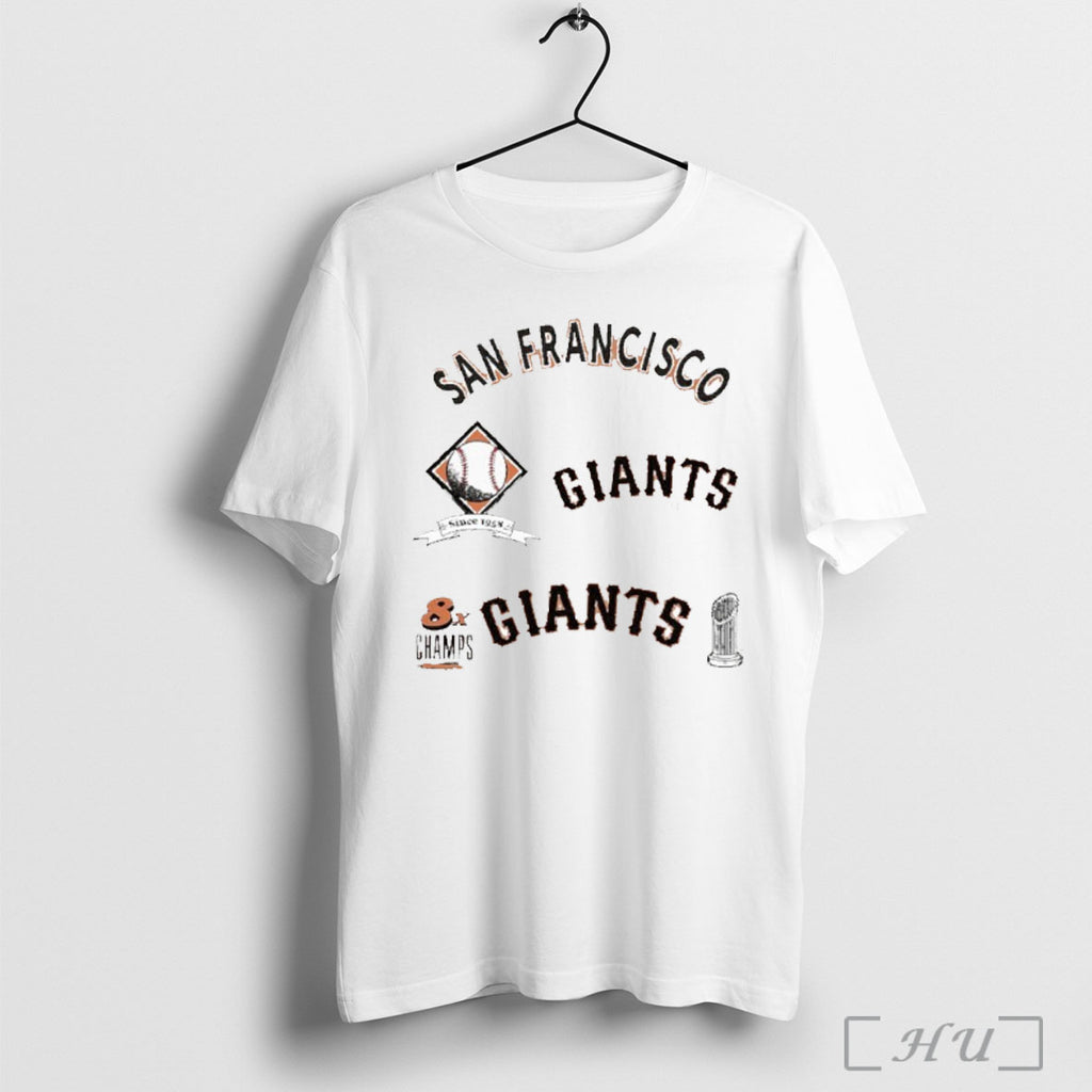San Francisco Giants Defined 8x Champions T Shirt