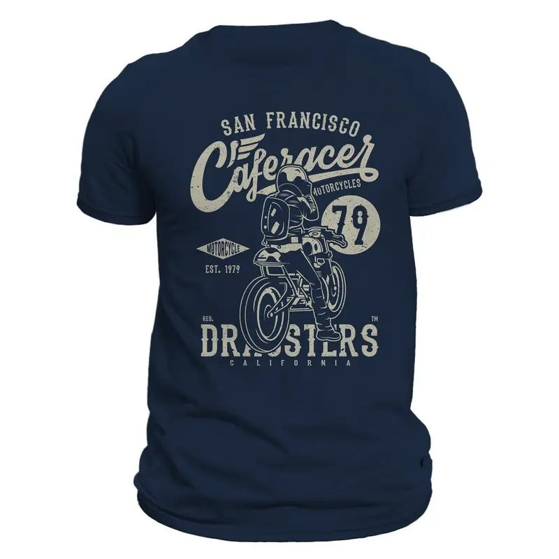 San Fransisco Cafe Racer 79 Motorcycle Men's T-Shirt Hoodie, Sweatshirt | RetroVerseTees.com