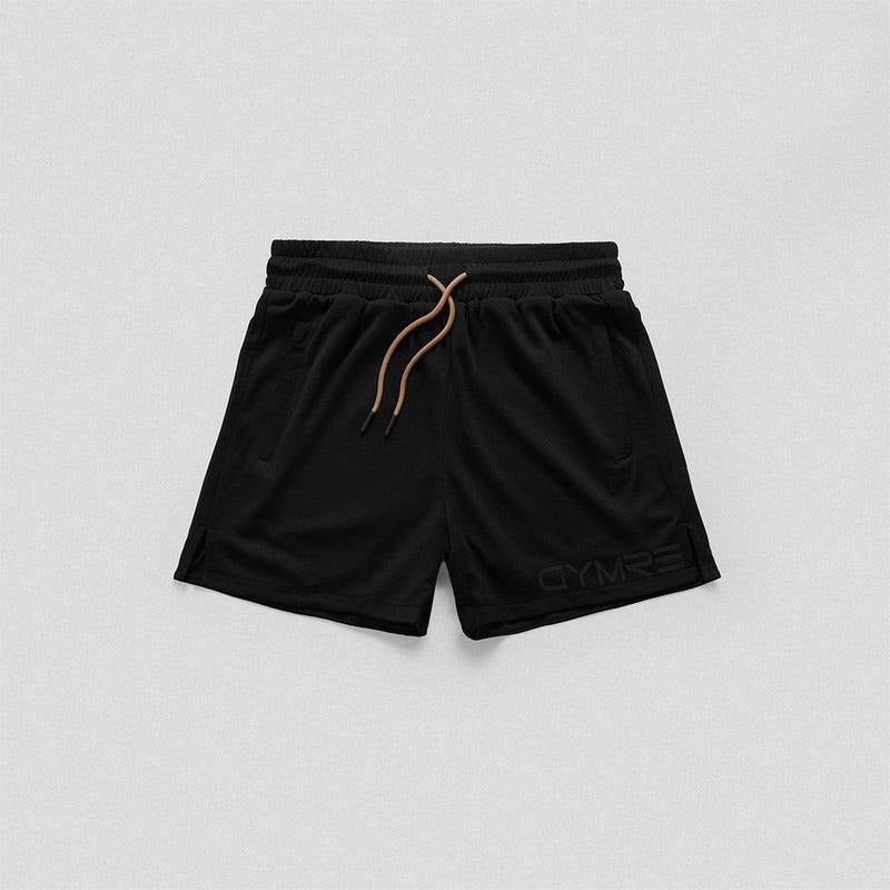 Loose and Light Gymreapers Core Mesh Training Shorts - Black/Sand, Perfect for Summer Season T-Shirts, Hoodie, Sweatshirt