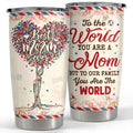 Sandjest 20oz Best Mom Tumbler | Stainless Steel Insulated Vacuum Flask, Double Wall Travel FOG TNF Cup, Mommy Gift...