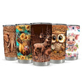 Sandjest Animal Cartoon 20oz Tumbler with Lid, Stainless Steel Insulated Vacuum Portable FOG Cup, Cup Holder Friendly...