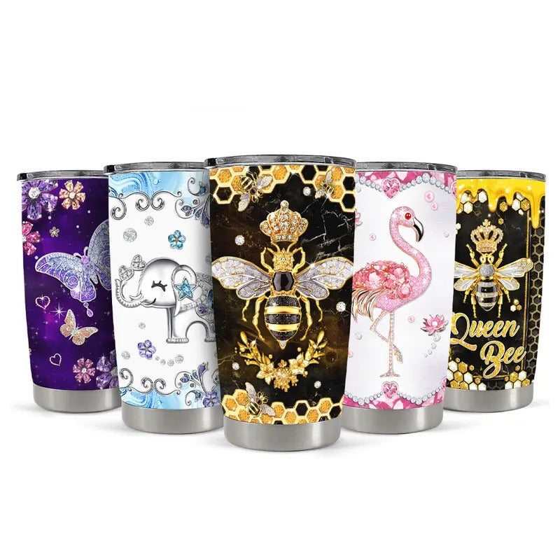 Sandjest Animal Jewelry Stylish 20oz Tumbler with Lid, Stainless Steel Insulated Vacuum FOG Cup Holder Friendly, Travel...
