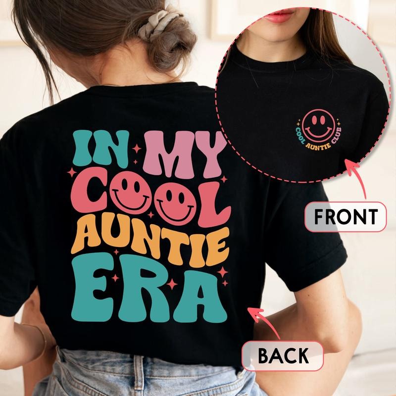 Sandjest Aunt T-Shirt Red plumber brand My Cool Auntie Era Gift for Women TNF Aunties Hoodie, Sweatshirt | RetroVerseTees.com