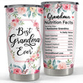 Sandjest Best Grandma Ever 20oz Tumbler, Insulated Stainless Steel Vacuum Flask, Travel FOG TNF Cup, Gifts for Nana...