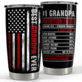 Sandjest Best Grandpa 20oz Tumbler with Lid, Stainless Steel Insulated Vacuum Flask, Travel FOG TNF Cup, Men Gift Pocket...