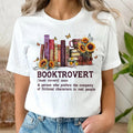 Sandjest Book Lover Shirt Booktrovert Definition Gift for Women Book Worm Friends Pocket monsters Birthday Christmas...