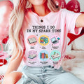 Sandjest Book T-Shirt Things Swoosh Red plumber brand Red plumber brand My Spare Time Gift for Women Girl Friends...